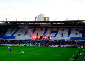 Supporters Strasbourg - tifo Unis pour Vaincre