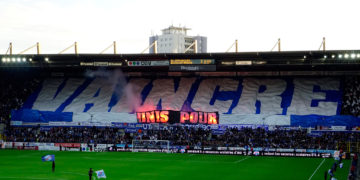Supporters Strasbourg - tifo Unis pour Vaincre