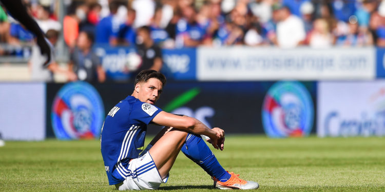 Jonas martin lors de RC Strasbourg v AS Saint Etienne