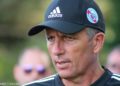 Thierry Laurey à l'entraînement du Racing.