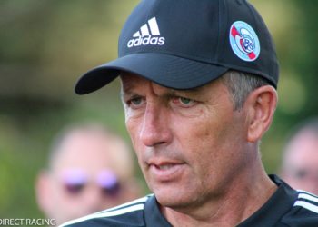 Thierry Laurey à l'entraînement du Racing.