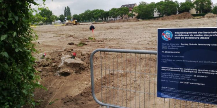 Le Racing réaménage ses terrains d’entraînement !