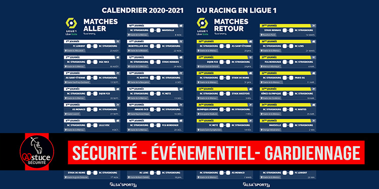 Calendrier Strasbourg Ligue 1 2021 | Calendrier avent