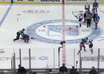 NHL : une bagarre générale lors de Washington – New York !