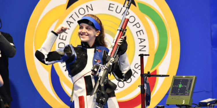 La Brumathoise Océanne Muller championne d’Europe en carabine 10m