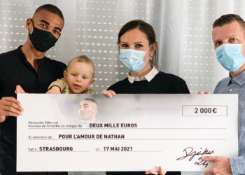Alexander Djiku s’engage avec l’association  « Pour l’amour 2 Nathan » !