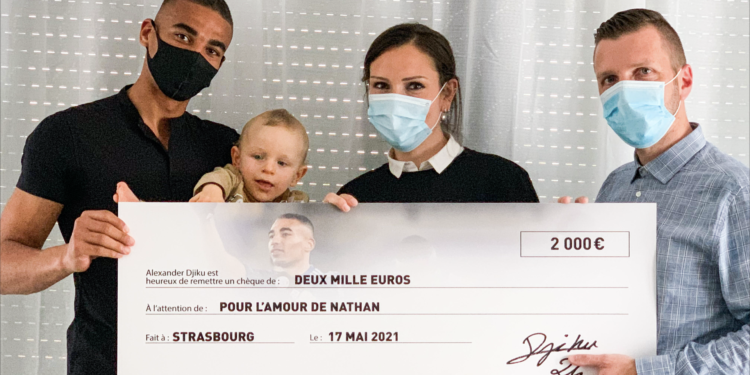 Alexander Djiku s’engage avec l’association  « Pour l’amour 2 Nathan » !