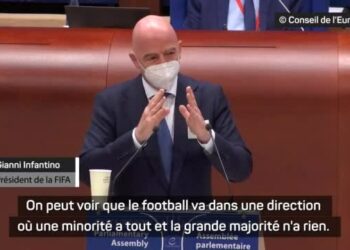 Infantino à Strasbourg : De « l’espoir aux Africains » au rétropédalage