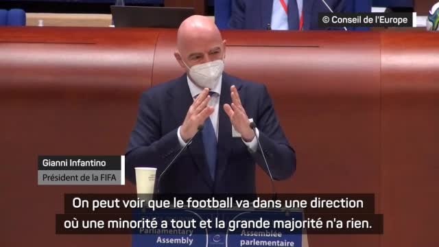 Infantino à Strasbourg : De « l’espoir aux Africains » au rétropédalage