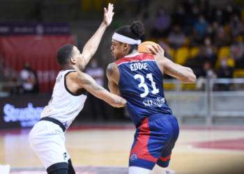BCL. Vidéo 🎥 : le récital de Jarell Eddie (Strasbourg) face au PAOK