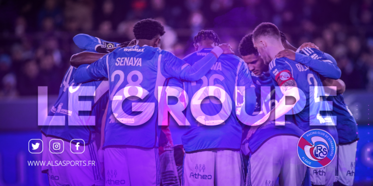 Le groupe strasbourgeois pour le match face à Nice !