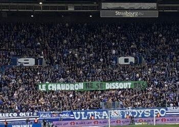 Le Kop strasbourgeois au soutien des Ultras de l’ASSE