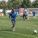 Mathis Amougou présent à l’entraînement ce matin