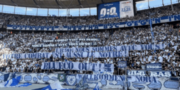 Les Ultras stéphanois, bordelais et berlinois au soutien des UB90