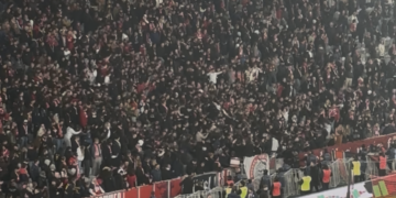 VIDÉO. Quand les supporters du LOSC font la queue leu-leu en tribunes