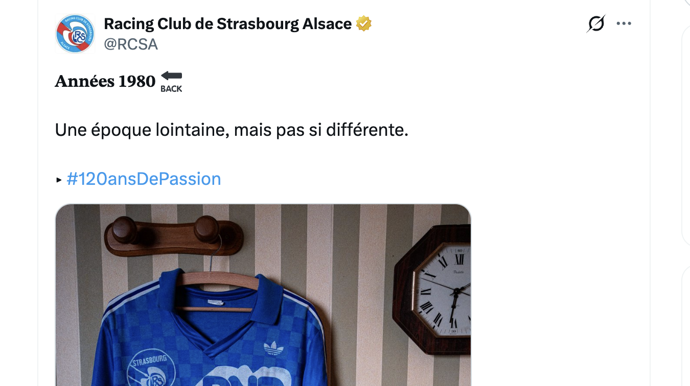 Le Racing tease les années 80 : indice pour le troisième maillot ?