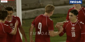 VIDÉO : Les deux buts de Conrad Harder avec le Danemark