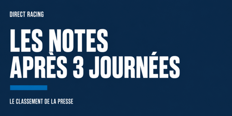 Le classement des notes du Racing après trois journées