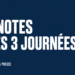 Le classement des notes du Racing après trois journées