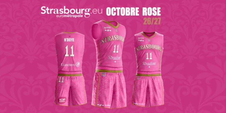 La SIG Strasbourg dévoile ses nouveaux maillots pour Octobre Rose