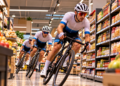 Insolite : l’AS Bike Rixheim organise une course de vélo dans un supermarché alsacien