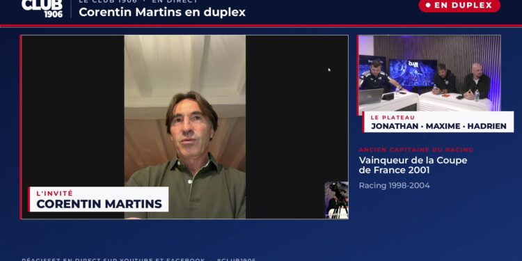 Corentin Martins répond en duplex aux questions du Club 1906