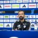 Hugo Oliveira en conférence de presse, conférence de presse du Racing avant Rennes, 23 octobre 2026