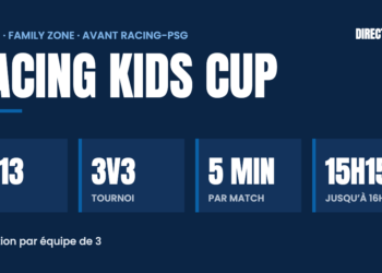 Racing Kids Cup : tournoi 3 contre 3 pour les 8-13 ans en Family Zone avant Racing-PSG