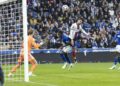 Filip Jørgensen face à une reprise de Ferran Torres