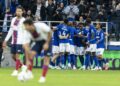 Les Strasbourgeois célèbrent le but de Giovanni Reyna
