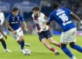 Giovanni Reyna et Genesis Antwi face à Khvicha Kvaratskhelia