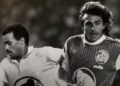 Photo d'archives du Stadium Tour Légendes avec Didier Monczuk et Jean-Jacques Etamé